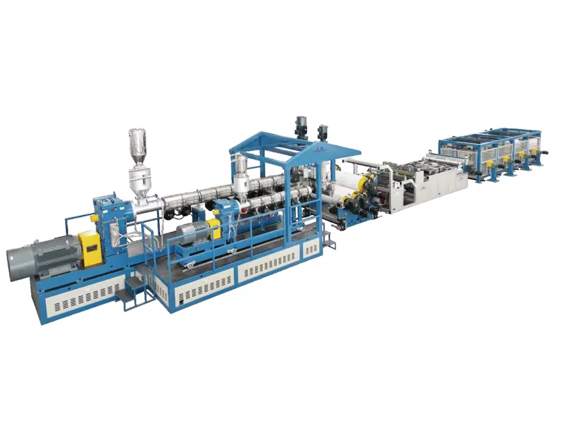 APET PETG CPET RPET Sheet Single Screw Extruder Production Line