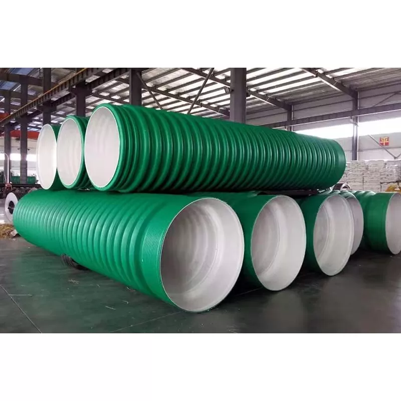 HDPE PP Vertical Type Double Wall Corrugated Pipe And PVC Ribbed Pipe Extrusion Line
