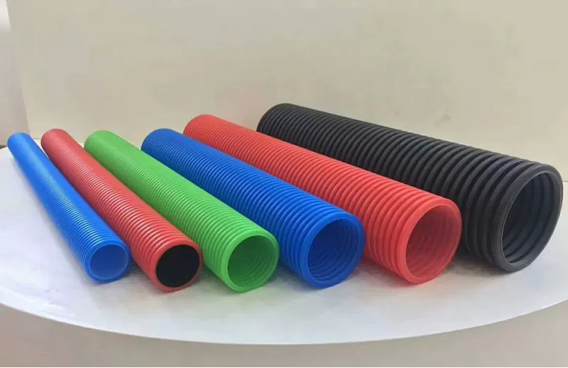 Application of PP PE PA PVC Single Wall Double Wall Corrugated Pipe Extrusion Line