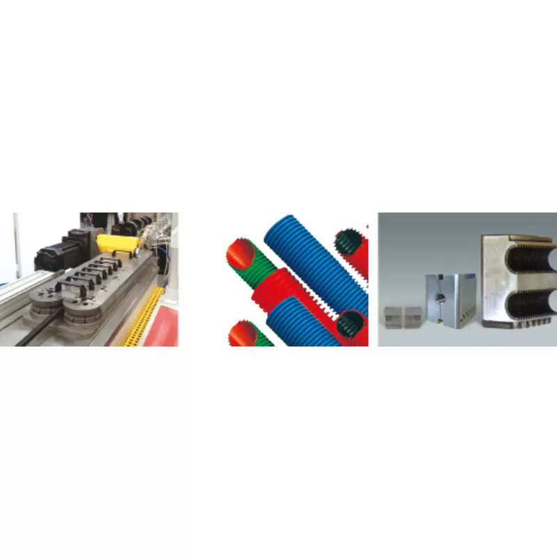 PP PE PA PVC Single Wall Double Wall Corrugated Pipe Extrusion Line