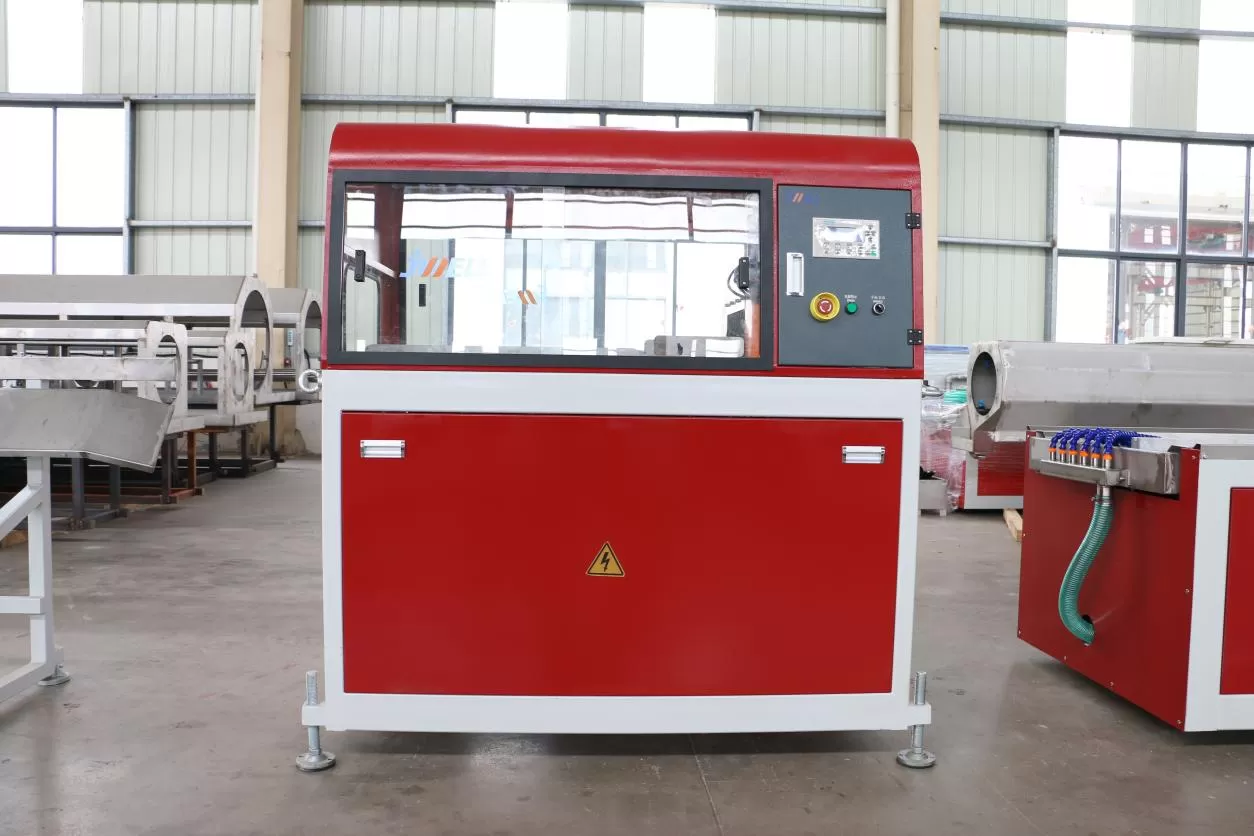 Description of PVC PP HDPE Plastic Reinforce with Steel and Wood Plastic Extrusion Line