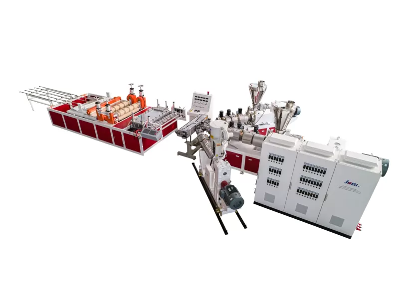 PVC Single/Multi Layer Heat Insulation Corrugated Board & Step-Roofing Extrusion Line
