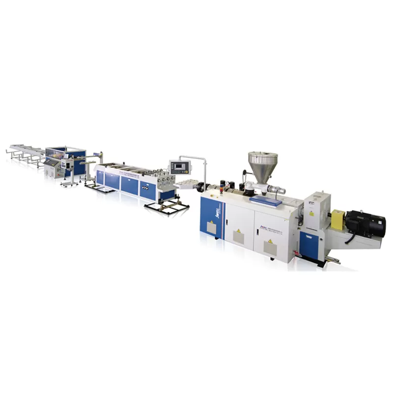 PVC Two Cavity Four Cavity Plastic Pipe Extrusion Line