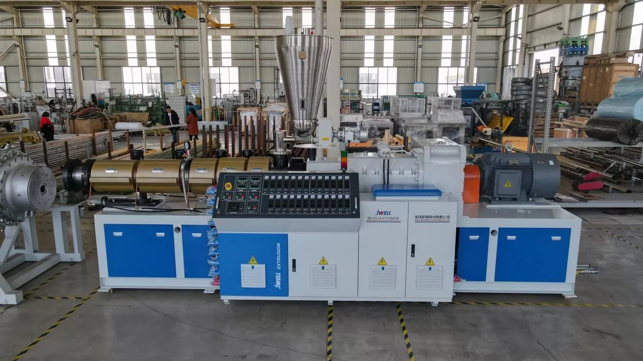 Description of PVC WPC Hollow Plastic Door Panel Extrusion Line