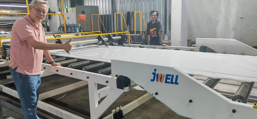 Vietnam PP-HDPE Thick Sheet Extrusion Production Line Vietnam PP-HDPE Thick Sheet Extrusion Production Line